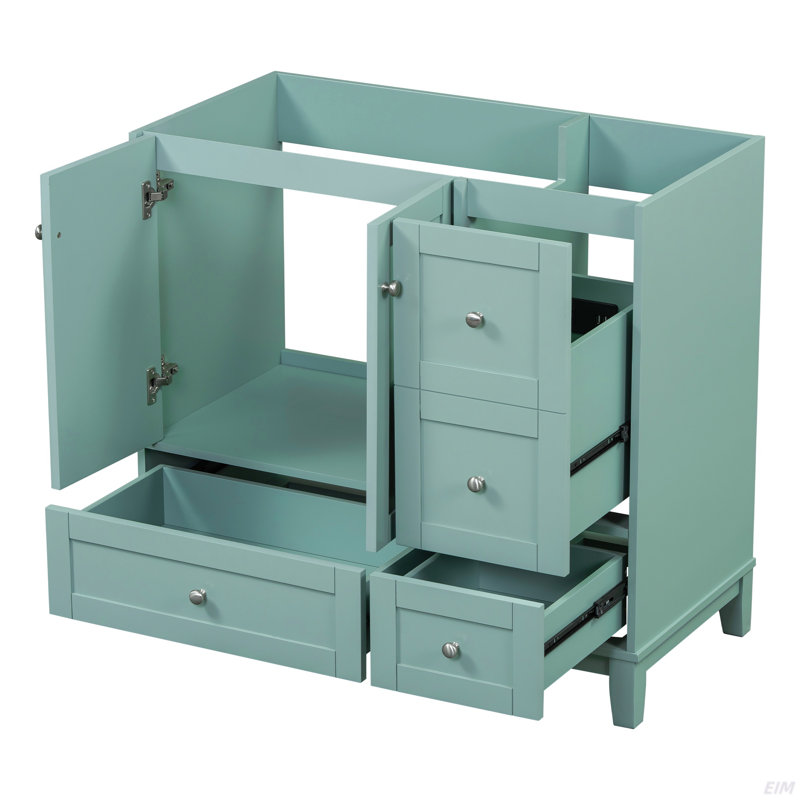 Meuble-lavabo 36 po - vert (lavabo non inclus) [armoire seulement]