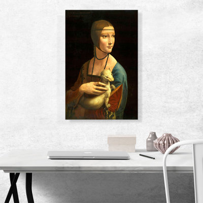 " Lady With An Ermine 1489 " by Leonardo Da Vinci Painting Print
