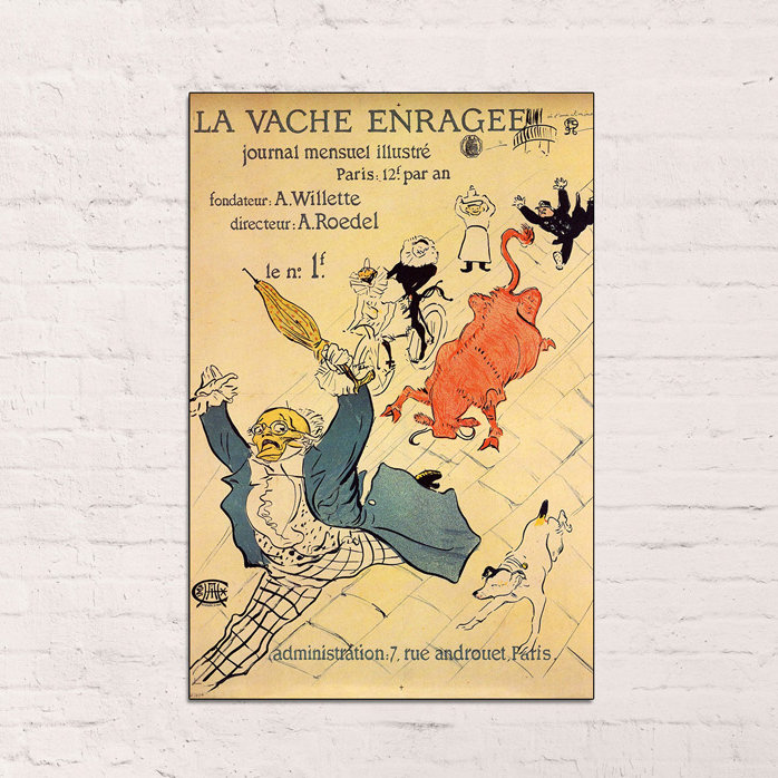 Henri De Toulouse-Lautrec - Wrapped Canvas Print, 90cm H x 60cm W x 1.8cm D