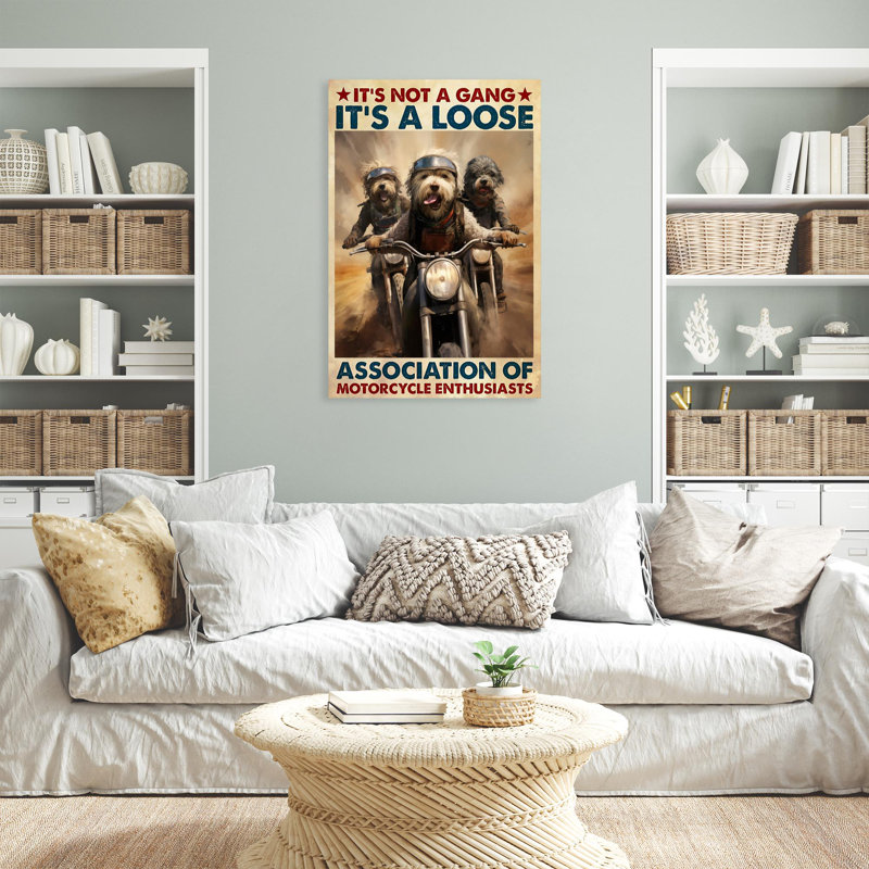 «Its Not A Gang Its A Loose», reproduction d'art sur toile 1 pièce, H 36 po x l 24 po x P 1,25 po