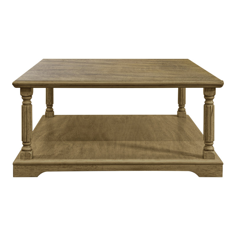 Allanton Square Coffee Table, Antique Oak