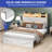 Diamond Rustic Upholstered Platform Bed-746248916-746248918