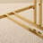 Rienna 25" Upholstered Gold Chenille Solid Back Counter Stool-1512341783
