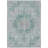 Machine Washable Indoor/Outdoor Claudian ACN1238 Teal Rug-103712329