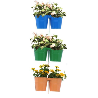 Pot à fleurs en acier galvanisé Jeltina