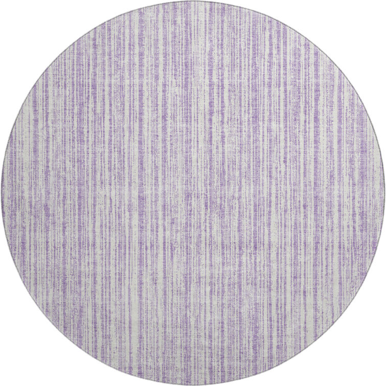 Premium Machine Washable Prisco Lavender Rug