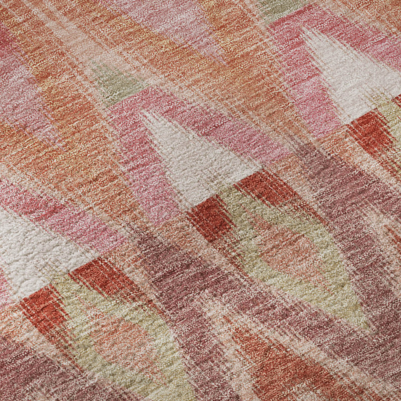 Premium Machine Washable Cerrito Pink Rug, Runner 2'3" x 7'6"