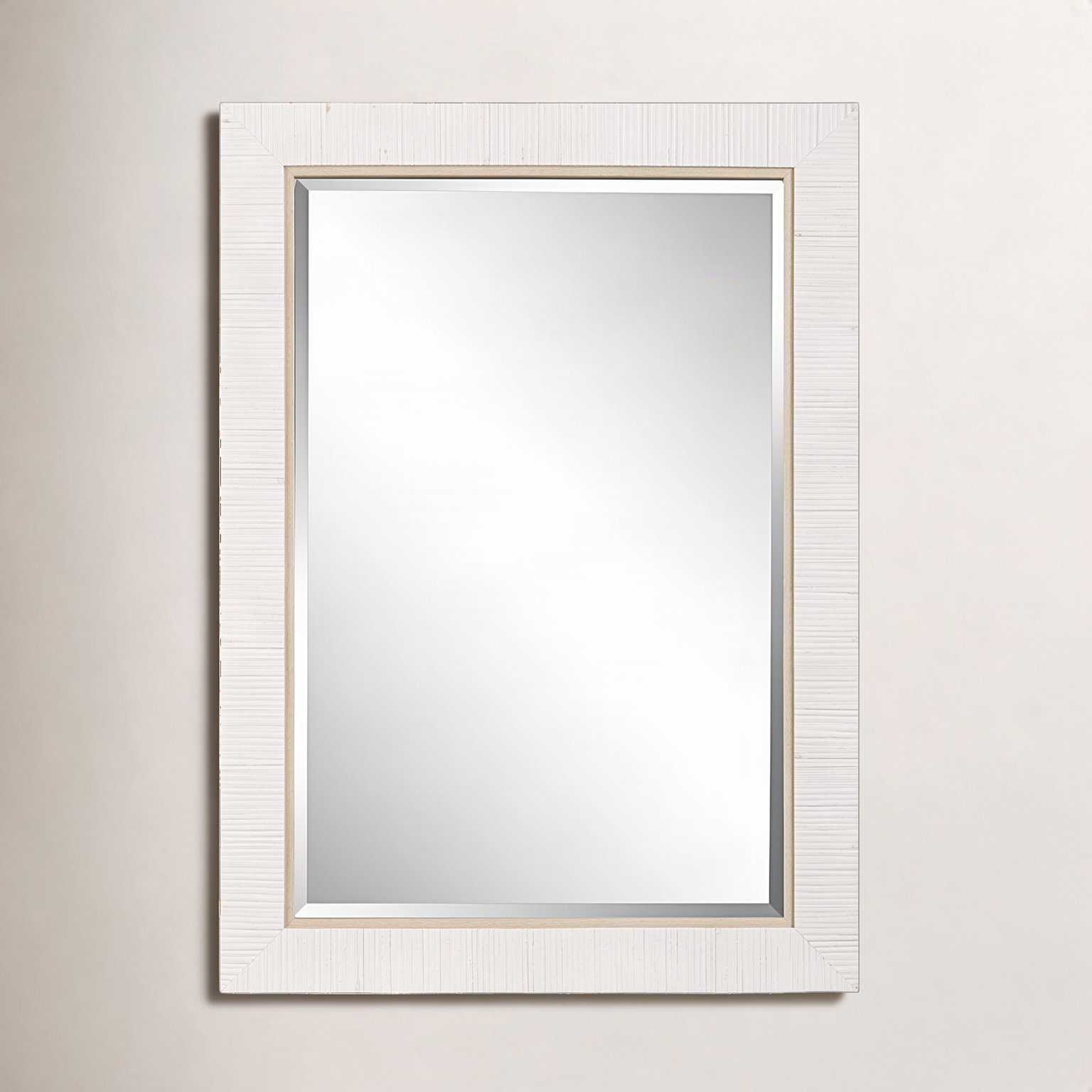 Hereen Accent Mirror, 35" x 25", White