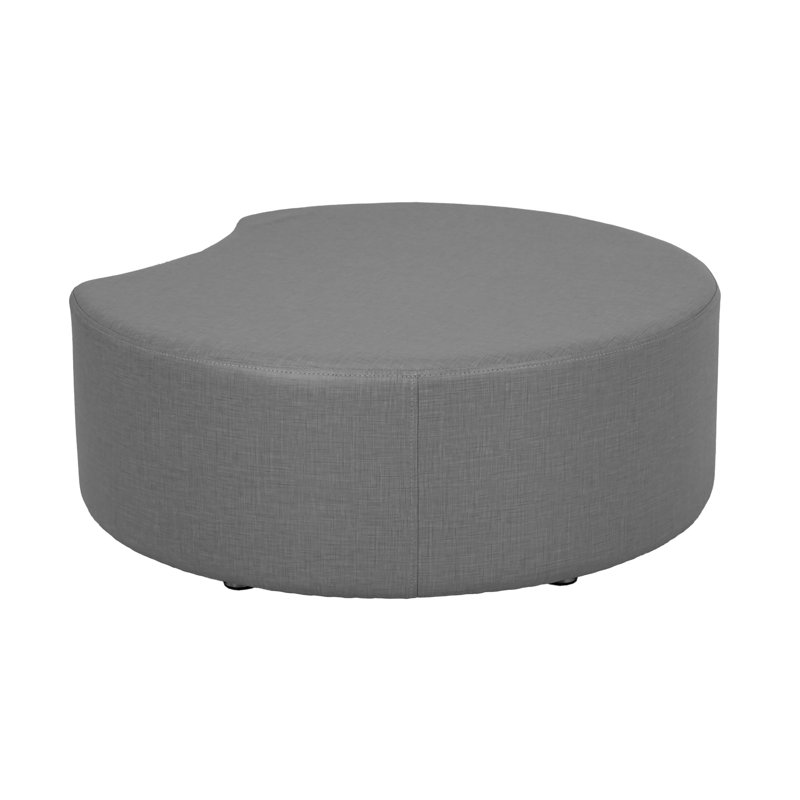 Repose-pieds rembourré Pro Series de 12 po de hauteur, Gris foncé