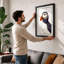 Puffin Profile Coastal - Framed Print-276366488-276366489