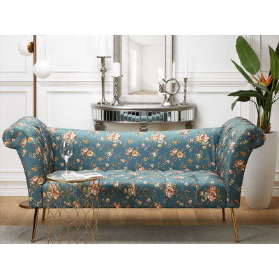 Uriel Velvet Chaise Lounge