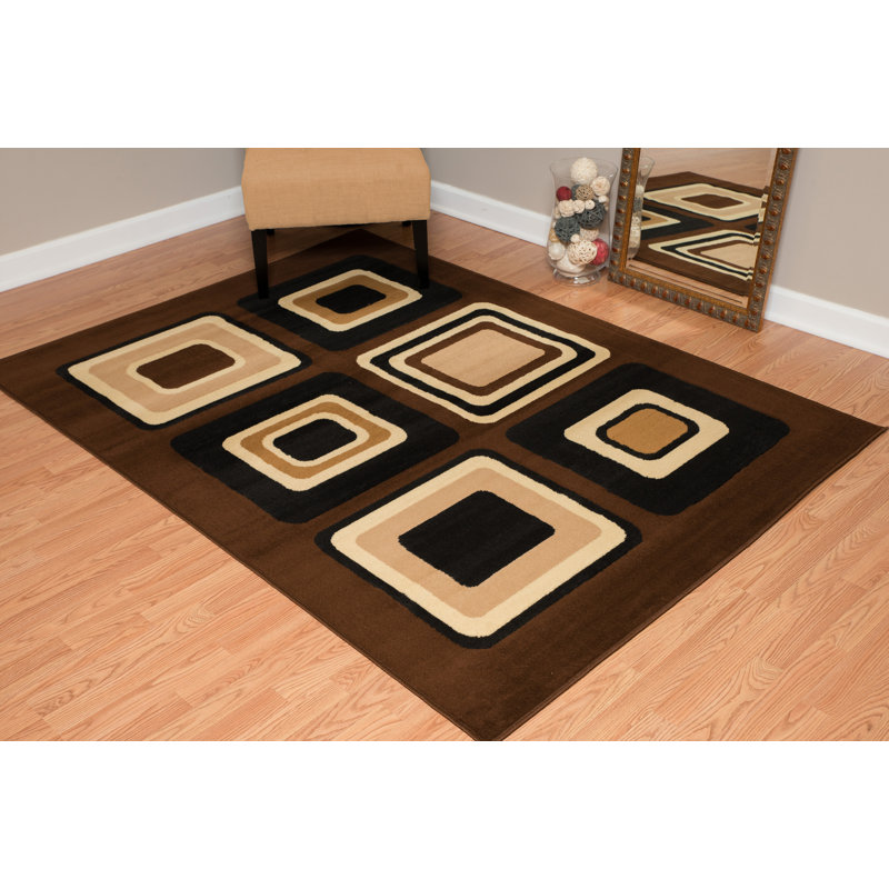 Tapis brun Elisavet, 7 pi 10 po x 10 pi 6 po