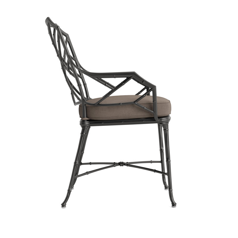 Calcutta Outdoor Dining Chair, Fusion Dove, Textured Pewter