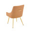 Chaise de salle à manger rembourrée en cuir moderne avec dossier capitonné à losanges - sièges confortables et élégants pour la salle à manger, le bureau et le café (ensemble de 2) (seulement une chaise)-528667145-528667151-528667377