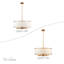 Berthine 7 - Light Steel Dimmable Drum Chandelier-22524452
