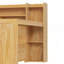 Lit de jour double en bois avec tablettes de rangement, lit multifonctionnel avec deux tiroirs de rangement et bureau d'étude-1681626263