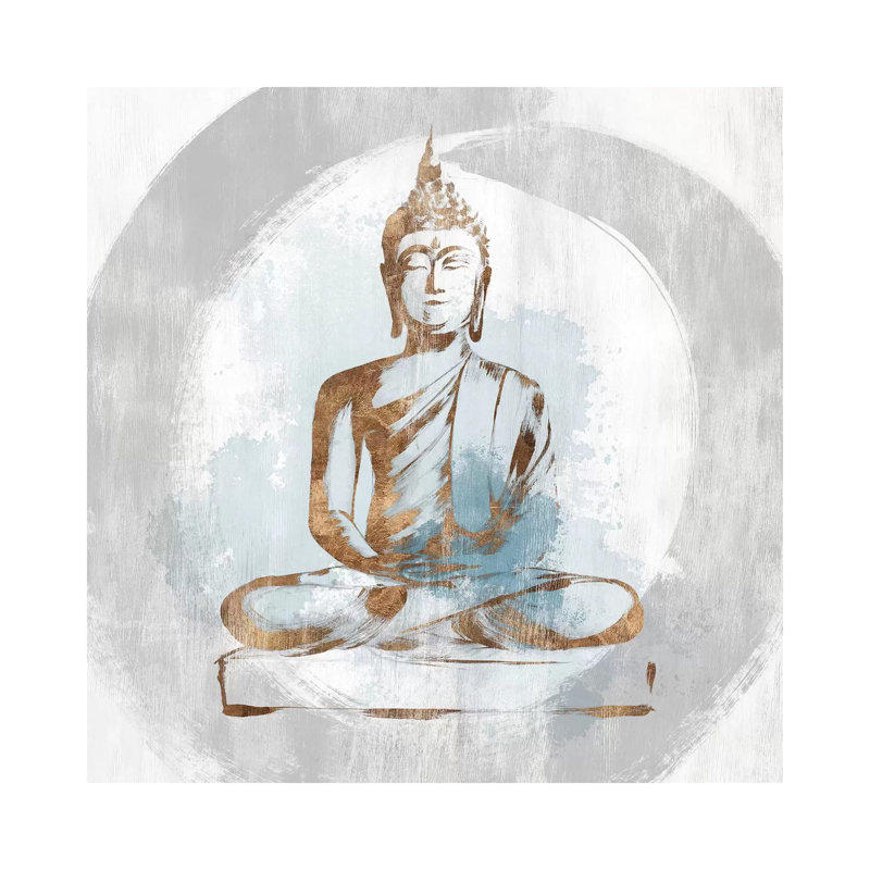 Buddhist I 1 Piece Wall Art on Canvas, 30.48 cm H x 30.48 cm W, Wrapped Canvas