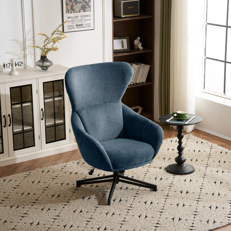 Kinta Swivel  Armchair Leisure Chair, Blue