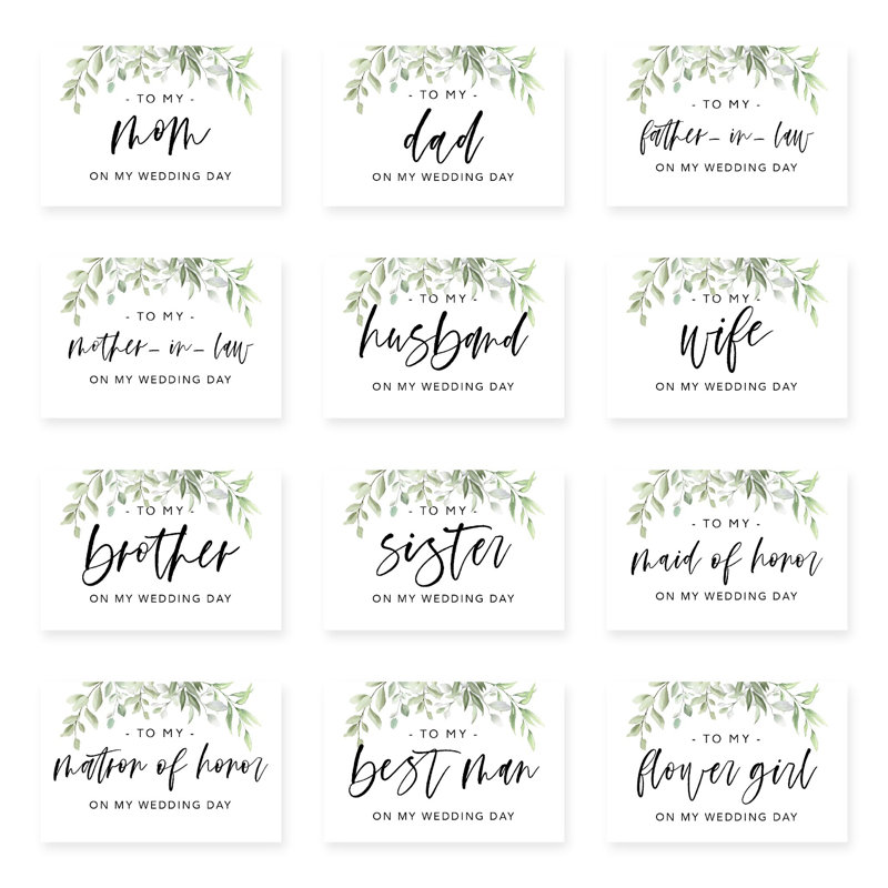 Carte de mariage de verdure