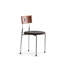 Chaise de dossier en acier inoxydable-763067698