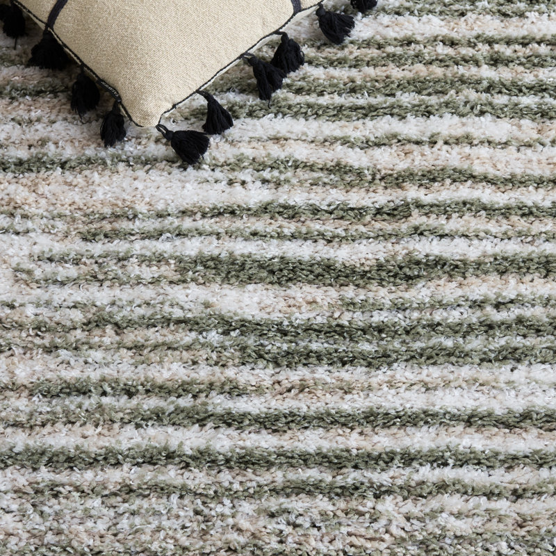 Atlantis Shag 104 Performance Abstract Rug, 6'-7" X 6'-7" Square
