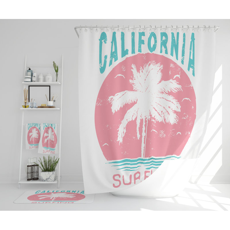 Nectarie Polyester Shower Curtain Set