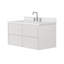   Ensemble de meuble-lavabo mural ovale simple 43 po avec comptoir en quartz blanc de 1,5 po Ensuko-1336709656-1336709658