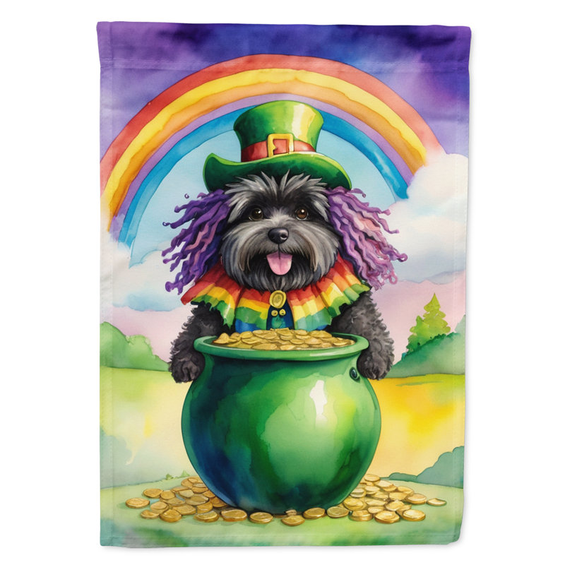 Double Sided 40'' H x 28'' W Polyester St Patrick's Day House Flag