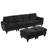 U-shaped Sectional Sofa (Black)-992454955