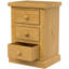 Chunky 45cm W Solid Wood Bedside Table