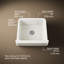 Whitehaven® Self-Trimming 24" L x 22" W Farmhouse Kitchen Sink-14225580