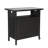 Outdoor Bar Cart with Wheels, Wicker Patio Serving Cart with Storage Shelves-842631620