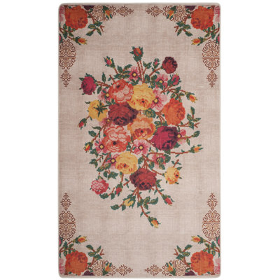 Tapis ivoire / rose Leifsson