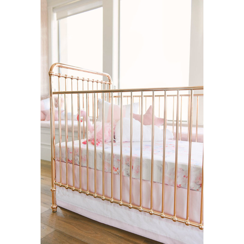 Prim Floral - Turkish Cotton Jersey, 300 Thread Count, Standard Fitted Crib Sheet