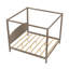 Lit plateforme avec tête de lit et pieds de support CaNopy-983946487-983946479