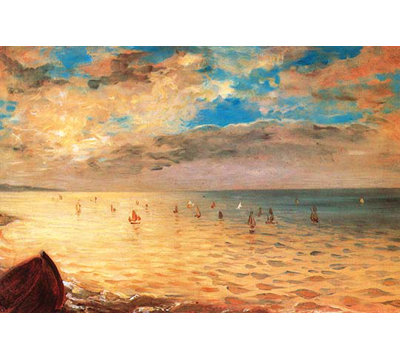 The Sea At Dieppe by Eugene Delacroix - Print