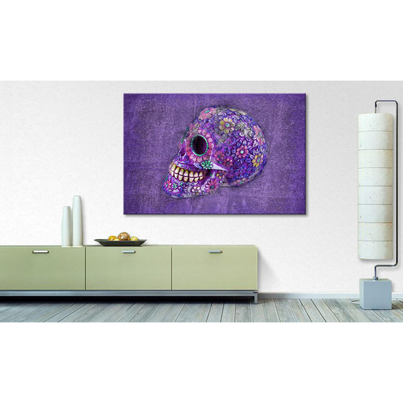 Violet Death - Wrapped Canvas Print, 80cm H x 100cm W x 2cm D, 100% cotton canvas
