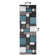 Astley Woven Geometric Blue/Gray/Ivory Area Rug – Modern Polypropylene Carpet for Living Room, Bedroom, or Office