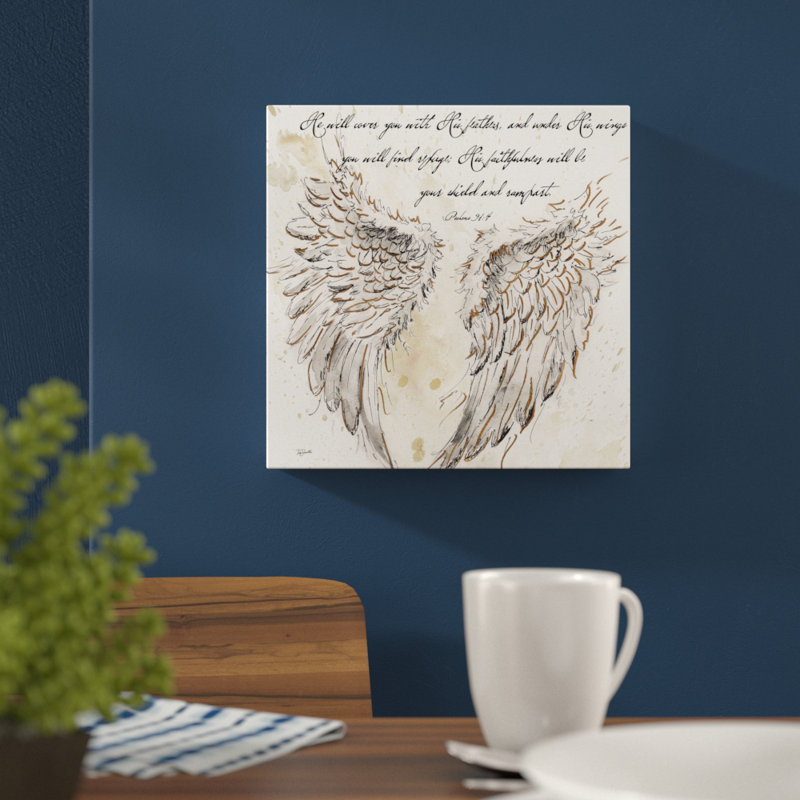 On Angel's Wings II by Tre Sorelle Studios - Wrapped Canvas Print, 30.48cm H x 30.48cm W