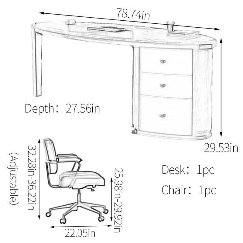 Dansby, 29.53" H x 78.74" W x 27.56" D