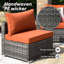 Ensemble de conversation modulaire avec coussins 8 pièces Wyckhoffe-1041258967
