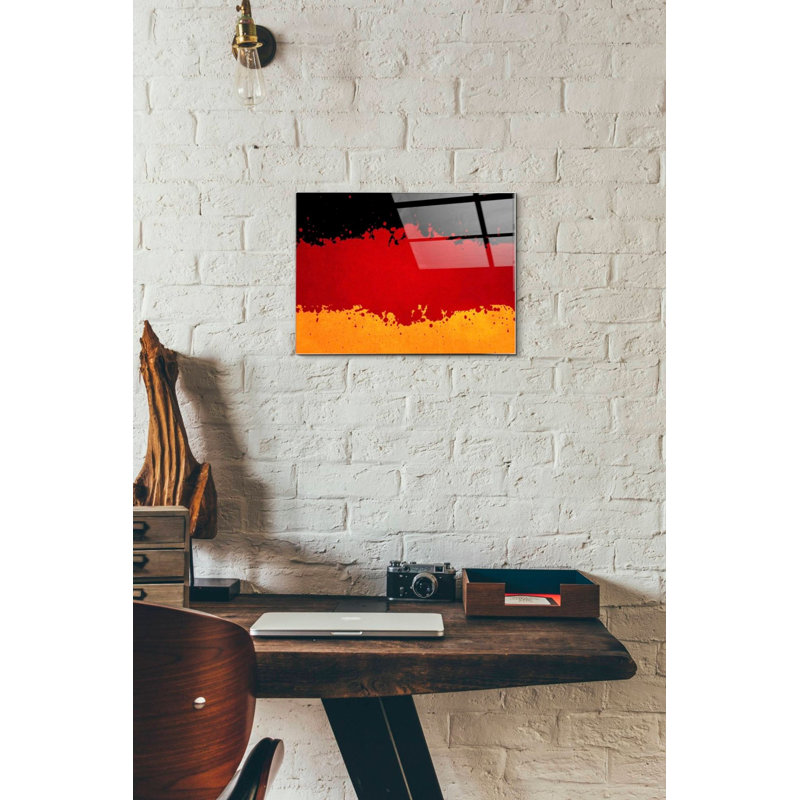 "Allemagne", art mural en verre acrylique, H 12 po x l 16 po x P 0,12 po