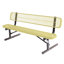Banc portable orange texturé perforé, 1,83 m, avec dossier-2122664770-2122664796