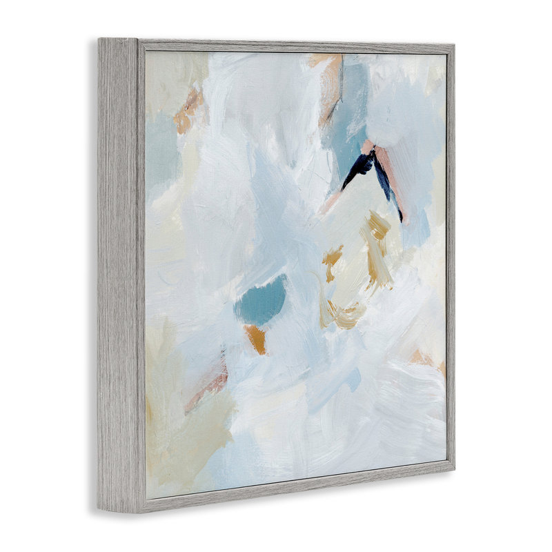 «Soft Subtle Abstraction», estampe numérique encadrée par Victoria Barnes, H 12 po x l 12 po, Gris
