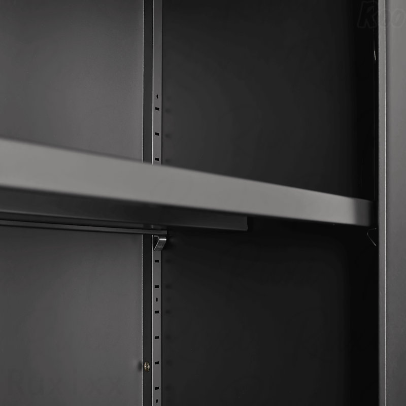 Armoire de rangement avec casiers de rangement et serrures de porte