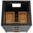 24'' Free-standing Single Bathroom Vanity with Carrara Marble Vanity Top-408175344