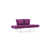 100 % polyester mauve est en rupture de stock