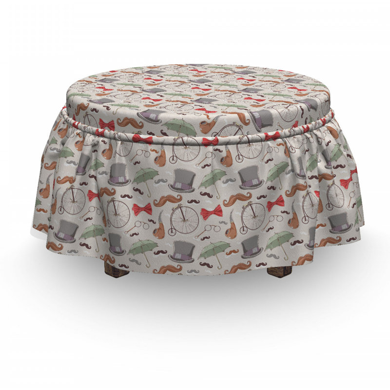 Ensemble de housse pour repose-pieds 2 pièces, Motif 5
