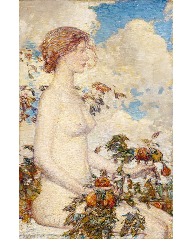 "Pomona" par Childe Hassam - Art sur toile tendue avec châssis, H 48 po x l 33 po
