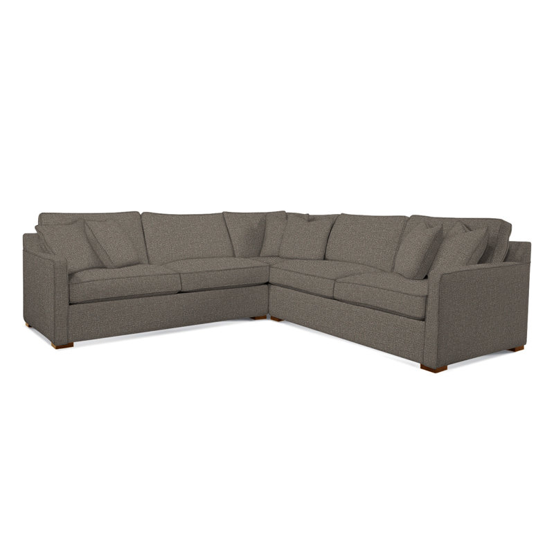 Brentwood Sectional, Gray Sugar Performance; 0863-84, Frost White